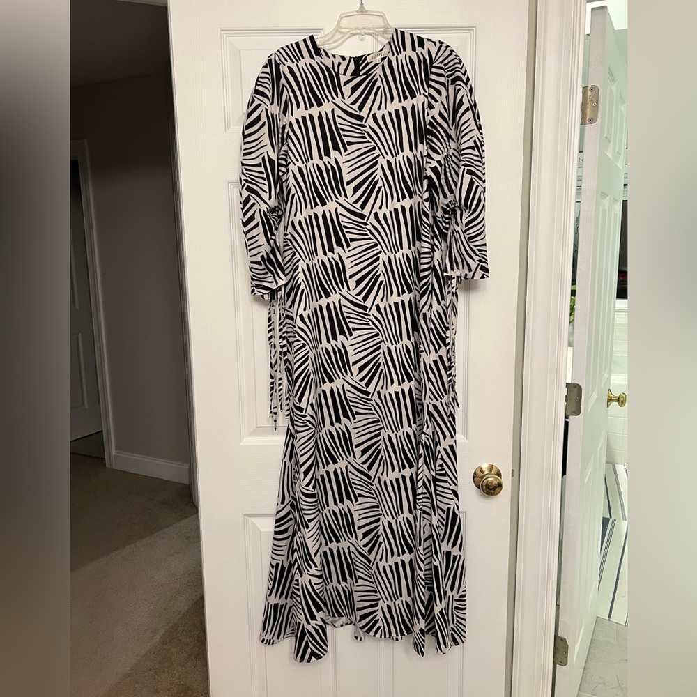 Ghospell Midi Dress with fun sleeves! Size Small.